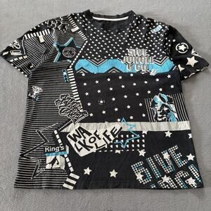 Vintage y2k 5ive Jungle Hip Hop Graffiti Graphic Shirt Size XL Grunge Skater